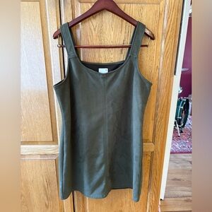 Olive Green Sleeveless Dress